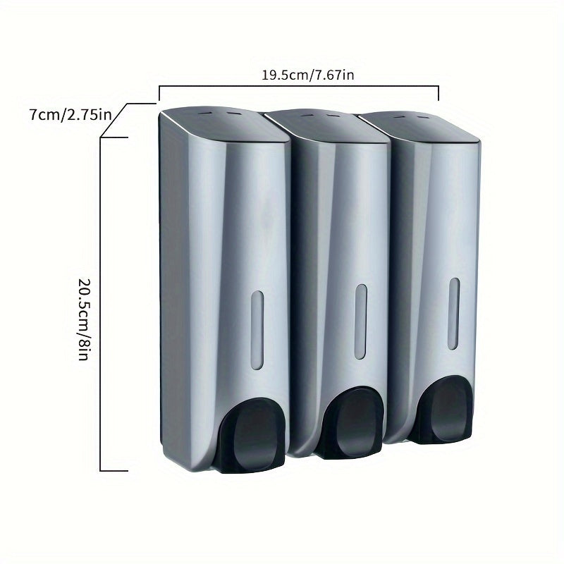 Wall-Mounted Soap Dispenser for Bathroom and Kitchen Storage, Plastic, Modern Design