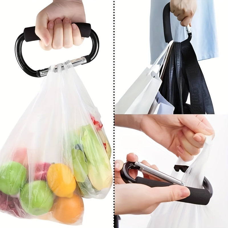 Aluminum Alloy Stroller Hook with EVA Handle for Grocery Shopping and Accessories