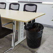 100 Black Garbage Bags 4 Rolls Household Trash Liners Strong Load-Bearing