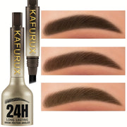 Lápiz de cejas impermeable para mujer marrón, maquillaje duradero resistente al sudor