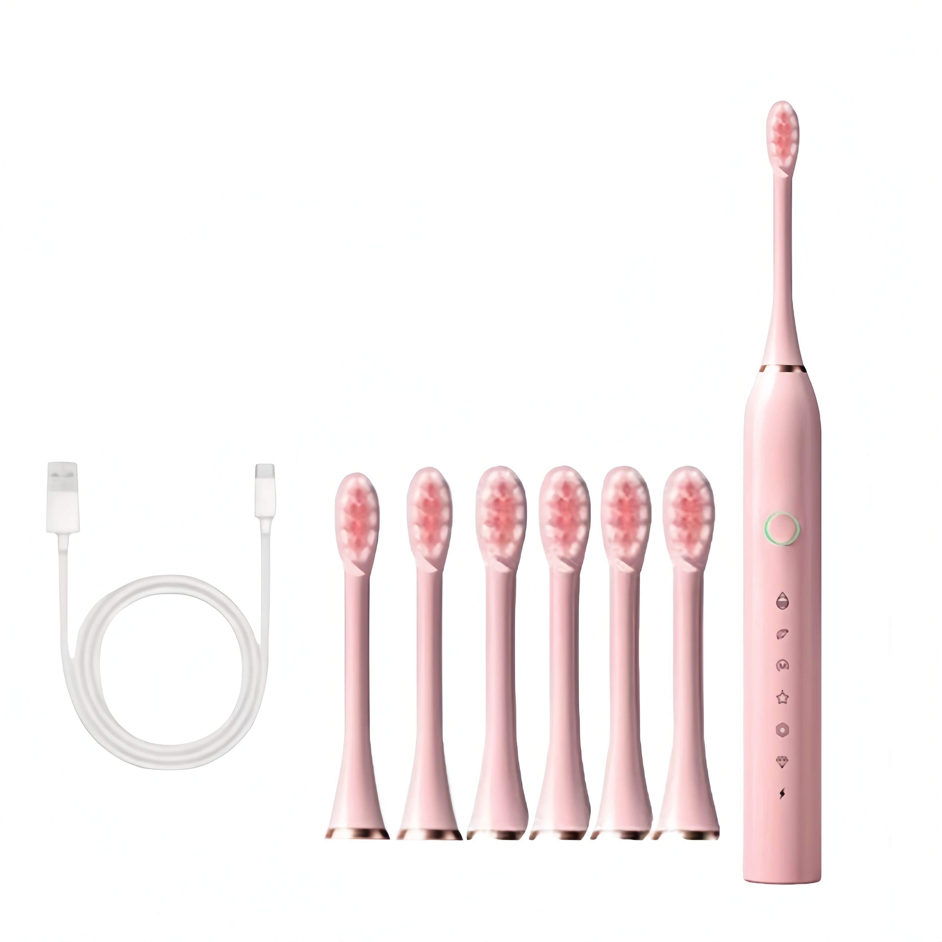 Electric Toothbrush Men Women Rechargeable Acoustic Wave Whitening 6 Modes