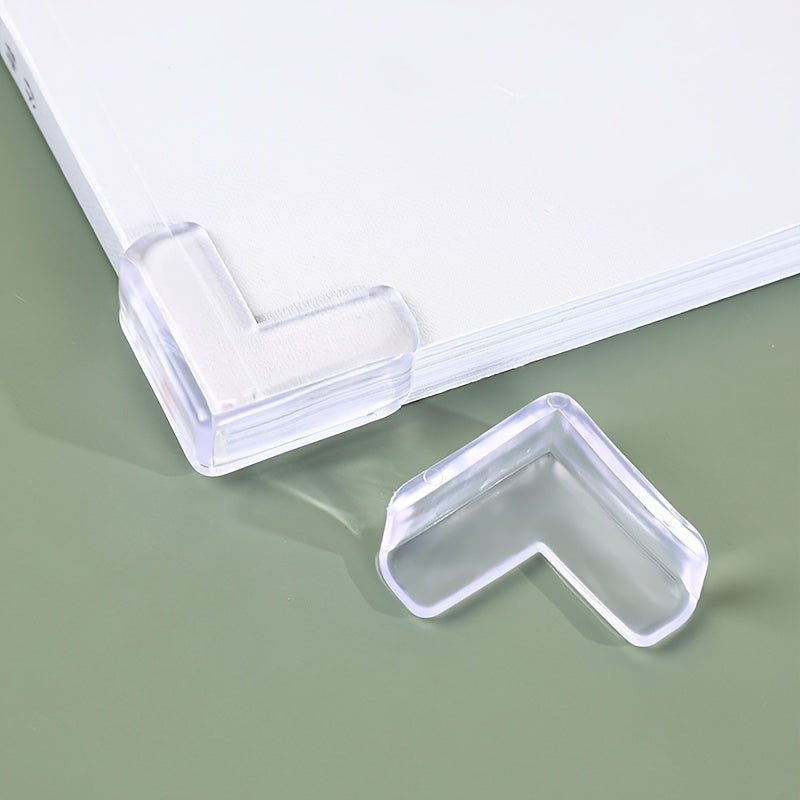 Transparent Plastic Corner Protector for Furniture Self-Adhesive Edge Guard 1 Piece