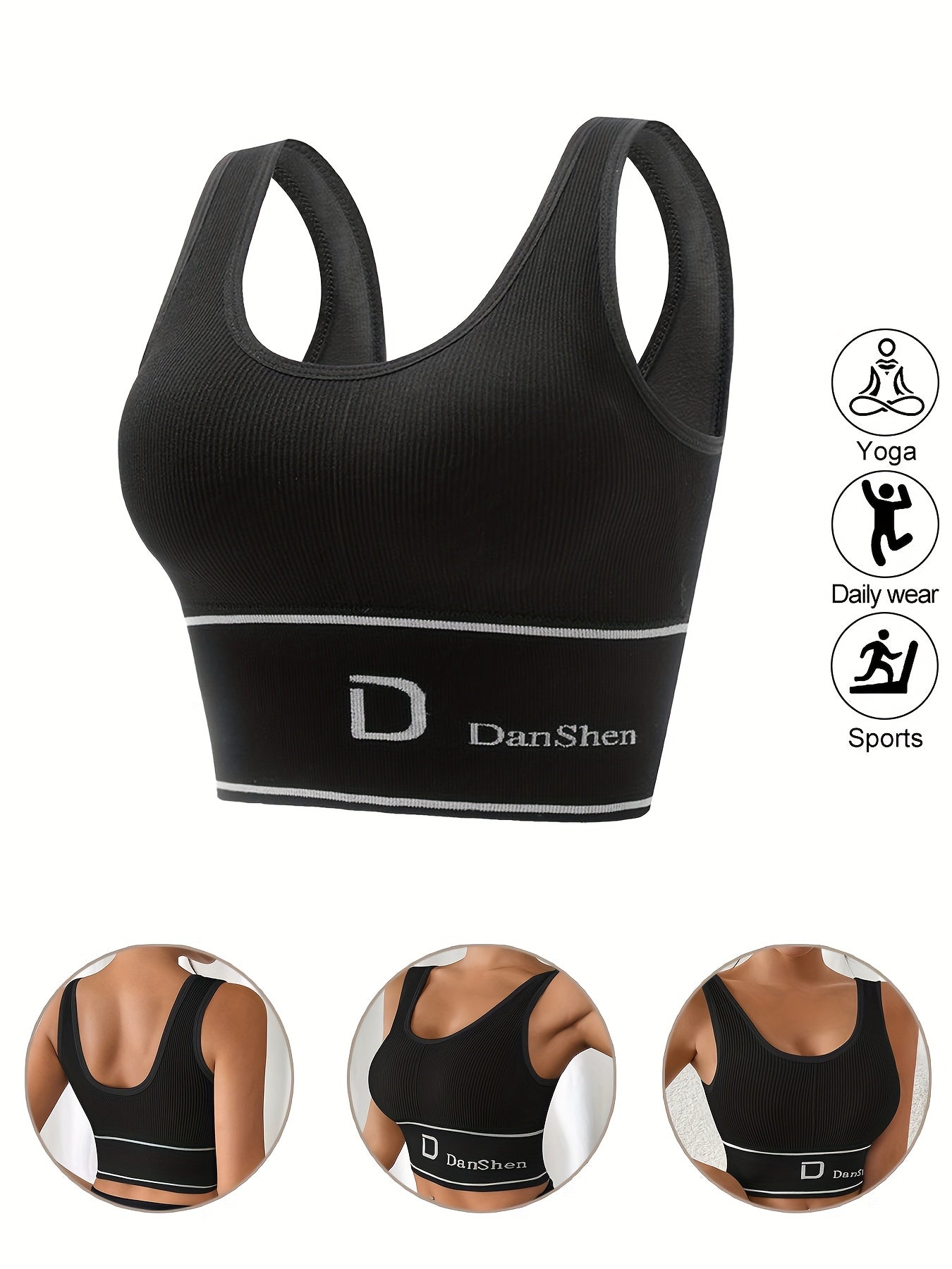 Women's Plus Size Sports Bras Padded Breathable Mesh for Yoga Running