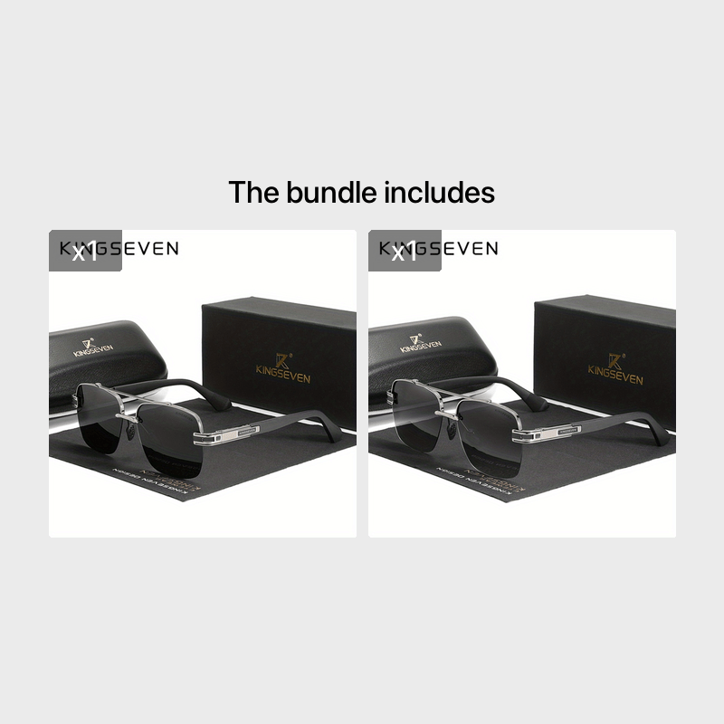 Unisex Polarized Gradient Glasses Semi-Rimless Magnesium Aluminum Frame TAC Lenses for Sports and Casual Wear