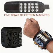 Magnetic Wristband Adjustable Heavy-Duty Fabric Handyman Tool Organizer