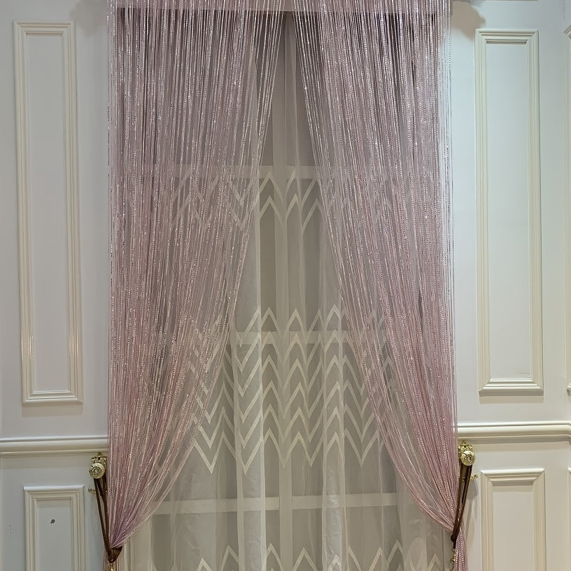 Sparkle Tassel Curtain String Room Divider for Door and Window Decoration