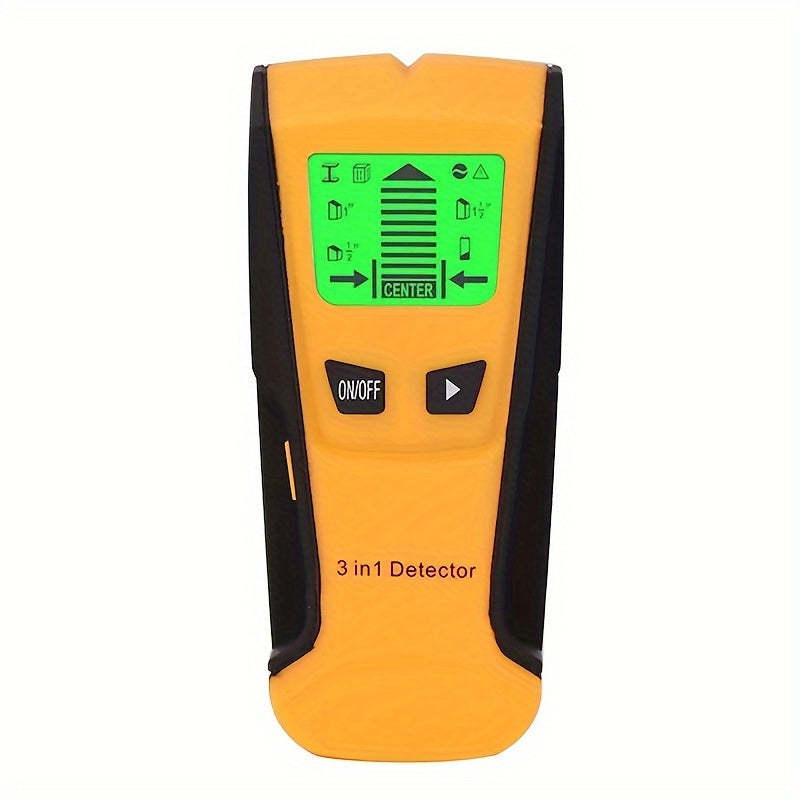 Battery-Powered Stud Finder with LCD Display for Wood Metal and AC Wires