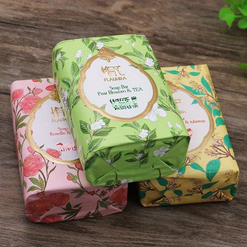 Essential Oil Infused Soap with Spring Tea Peony and Sandalwood for Face Bath and Hand Washing