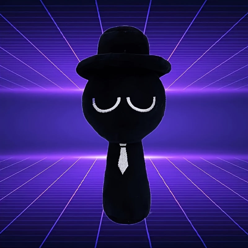 Muñeca de peluche para bebés y niños, material de peluche suave, blanco y negro, regalo para cumpleaños y fiestas