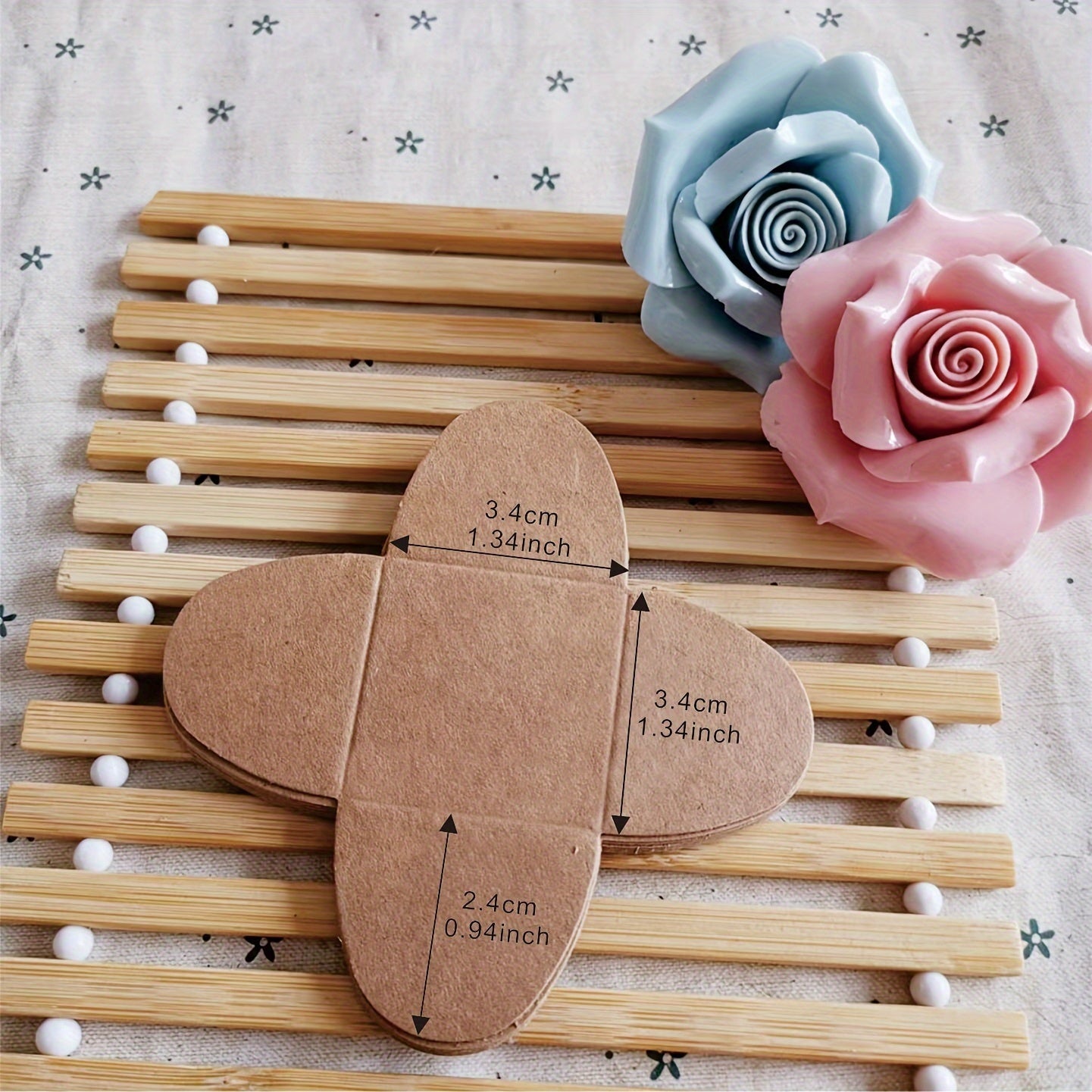 50 Pack Kraft Paper Chocolate Mats for Baking and Candy Packaging