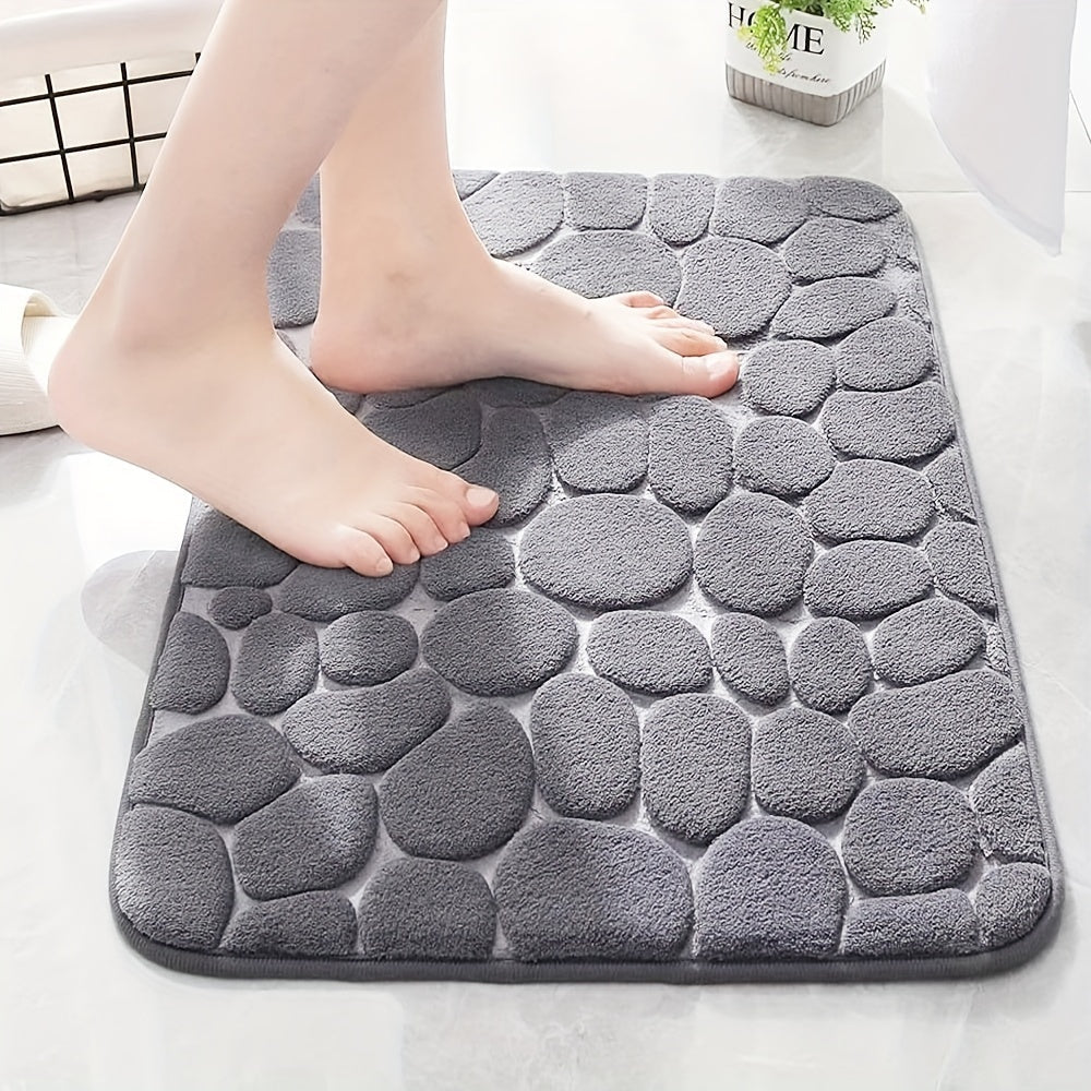 Memory Cotton Bathroom Floor Mat Water Absorbent Non-Slip Doorstep Carpet