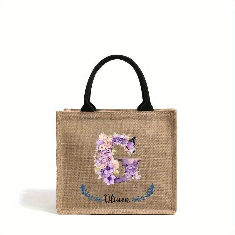 Personalized Bridesmaid Tote Bag for Weddings and Parties Lightweight Polyester Handbag