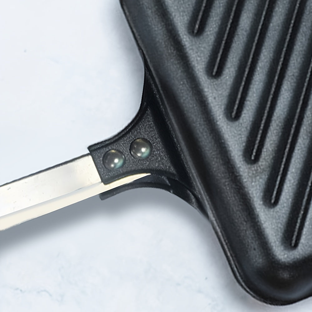 Stovetop Sandwich Maker Non-Stick Plates for Gas and Induction Stoves Black