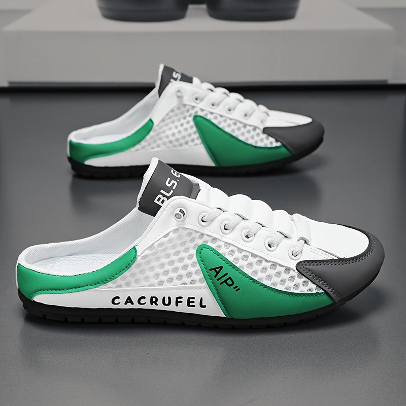 Men's Slip-On Casual Shoes Navy White Beige Anti-Skid Durable EVA Insole Breathable Fabric Upper