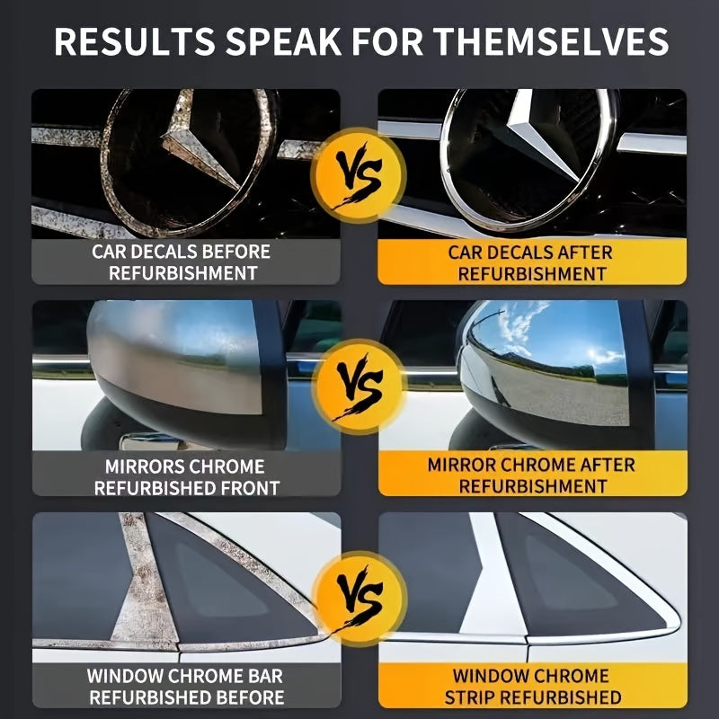 50 г хромированной пасты для восстановления ручек дверей и окон автомобиля