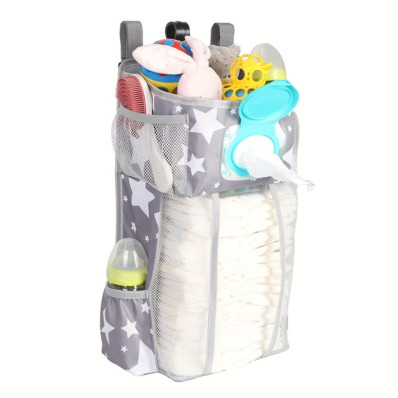 Baby Diaper Organizer Hanging Bag Oxford Cloth for Diapers and Clothes