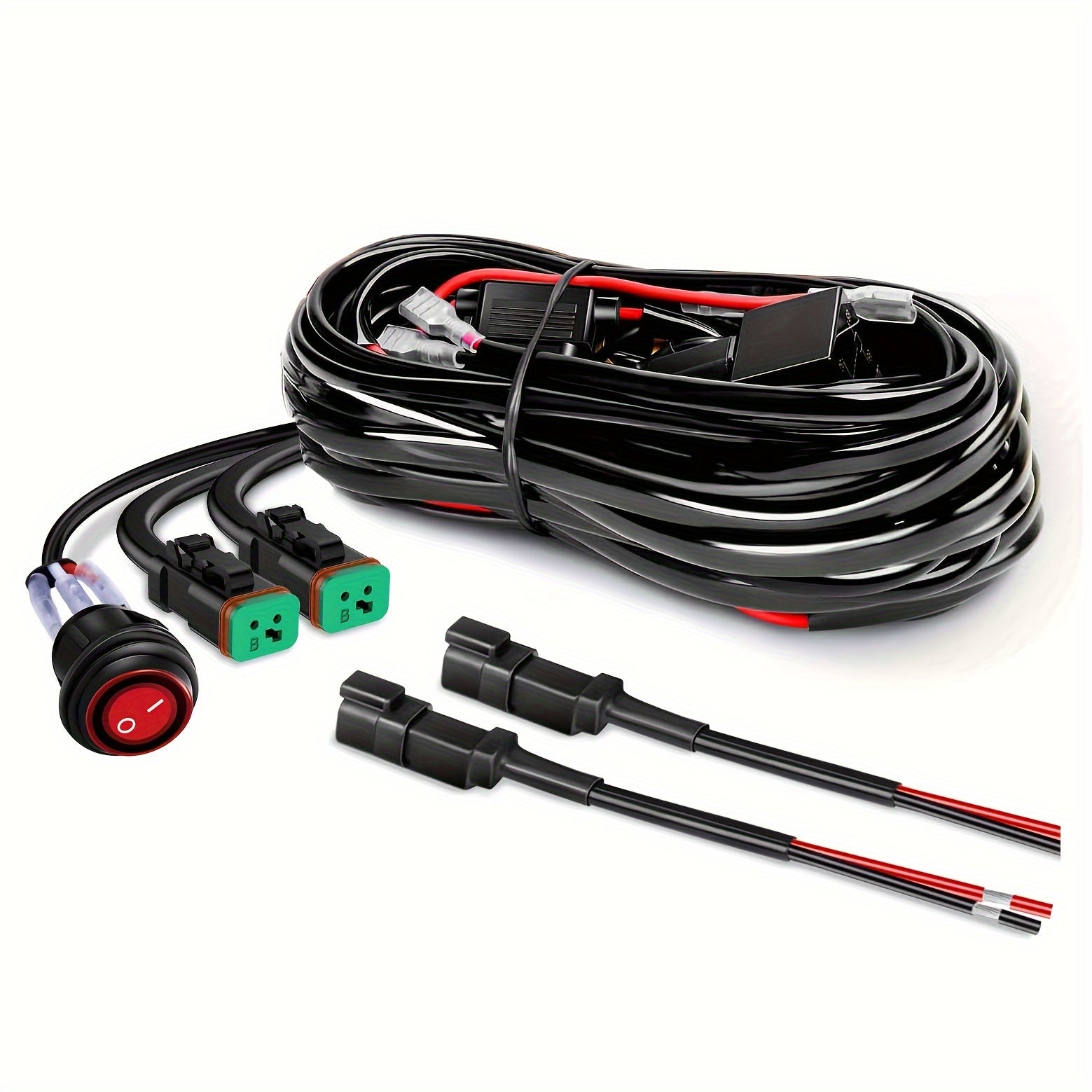 Wiring Harness Kit for LED Light Bars Off Road ATV UTV Truck 3M