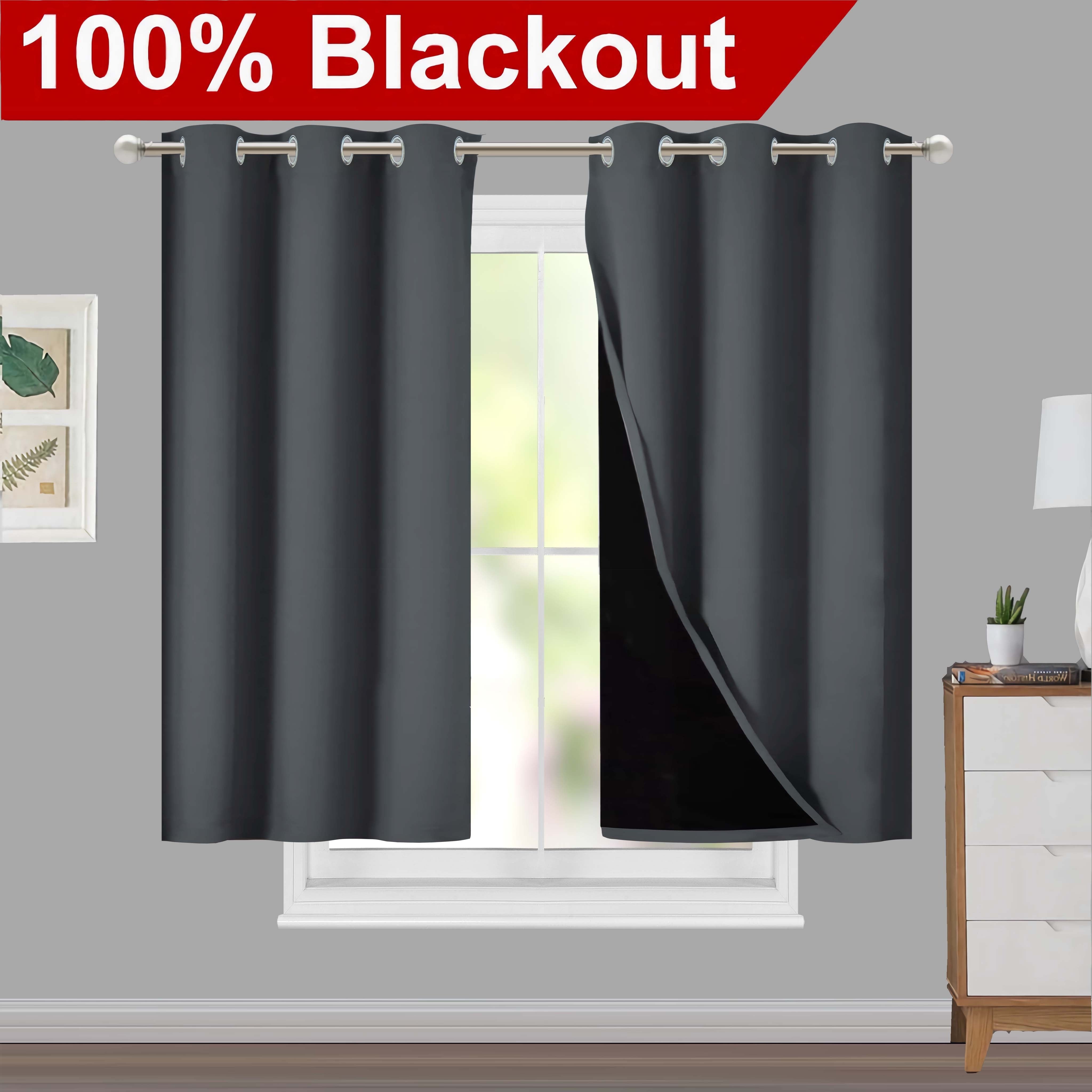 Blackout Curtains for Living Rooms and Bedrooms, Light-Blocking, Thermal Insulated