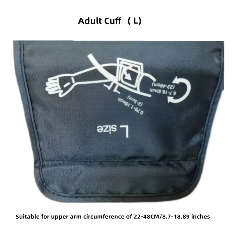 Manguito de brazo para monitor de presión arterial electrónico ajustable, esfigmomanómetro no eléctrico, banda superior para brazo