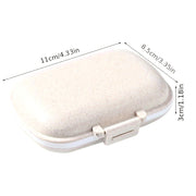 Portable 8-Compartment Medicine Box MoistureProof Travel Organizer