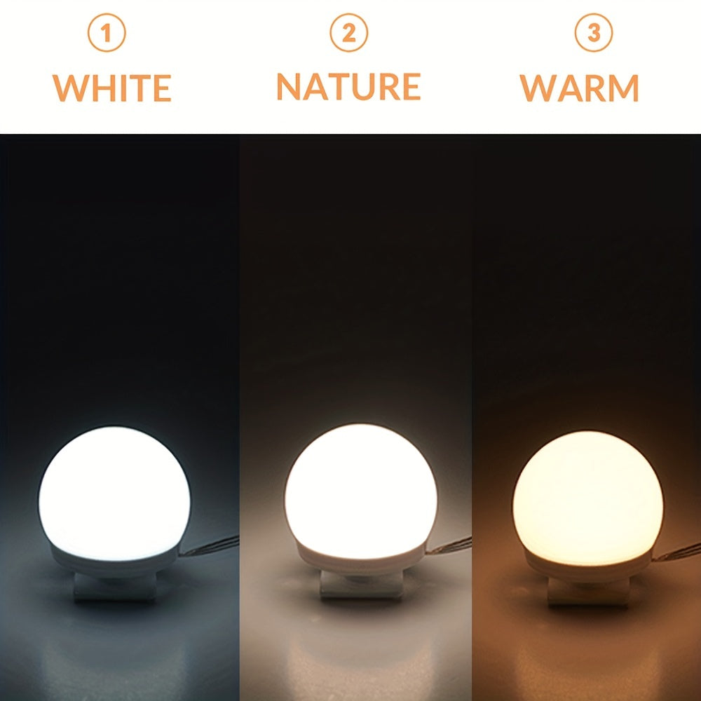 Dimmable LED Vanity Mirror Lights for Makeup and Bathroom Mirrors Plastic Modern Polished Up-Style Sconce