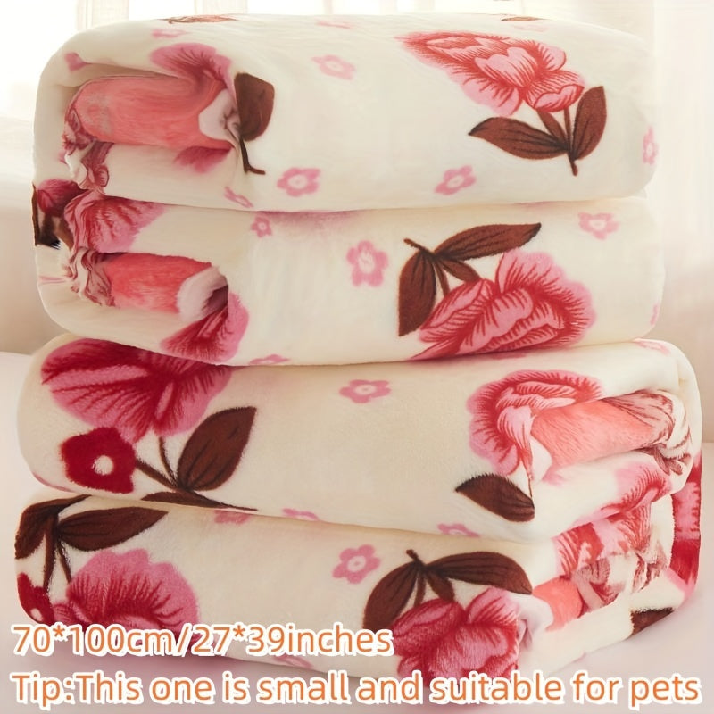 Contemporary Flannel Fleece Blanket Lightweight Warm Sofa Bed Car Use