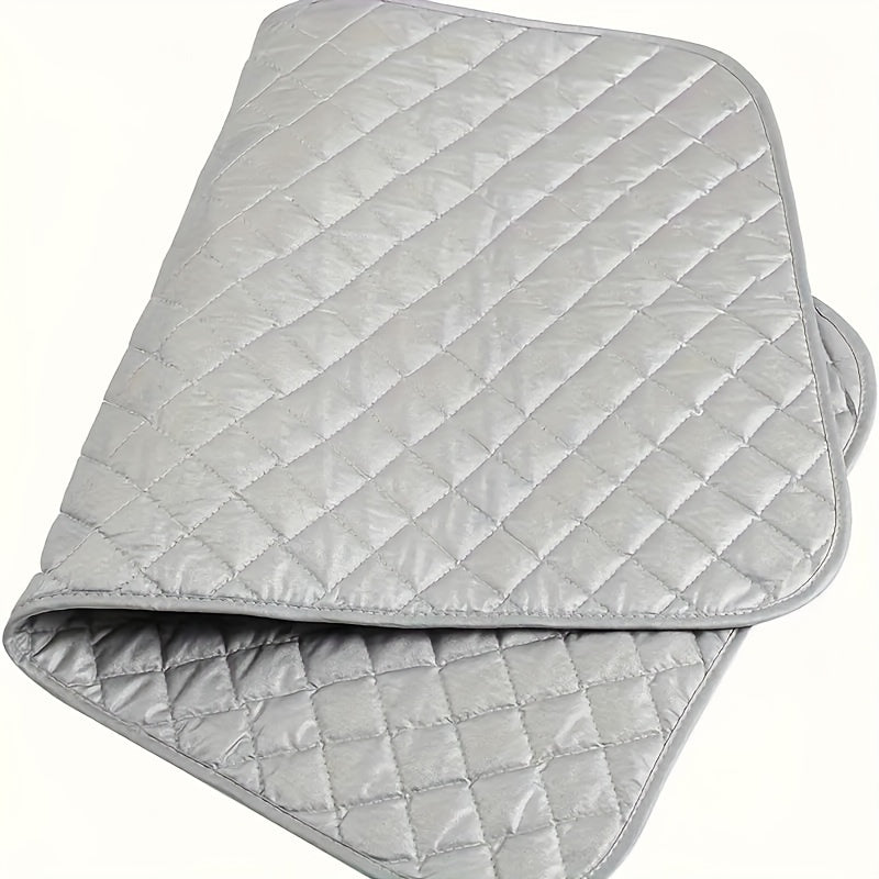 Silver-Coated Laundry Pad Heat Resistant Portable Ironing Mat for Travel and Home