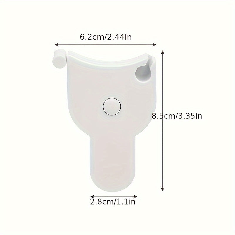 Self-Tightening Body Measuring Tape White PVC Blade Lock for Waist Hip Arm Head