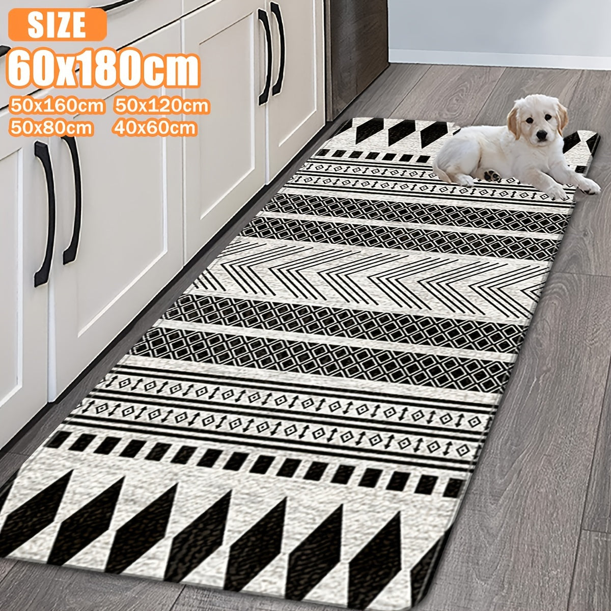 Однослойные мягкие коврики в марокканском стиле с нескользящей TPR основой, идеальны для спальни, гостиной и столовой. Отлично подходят для домашнего декора. Доступны в различных размерах (40x60, 50x80, 50x120, 50x160, 60x180 см).