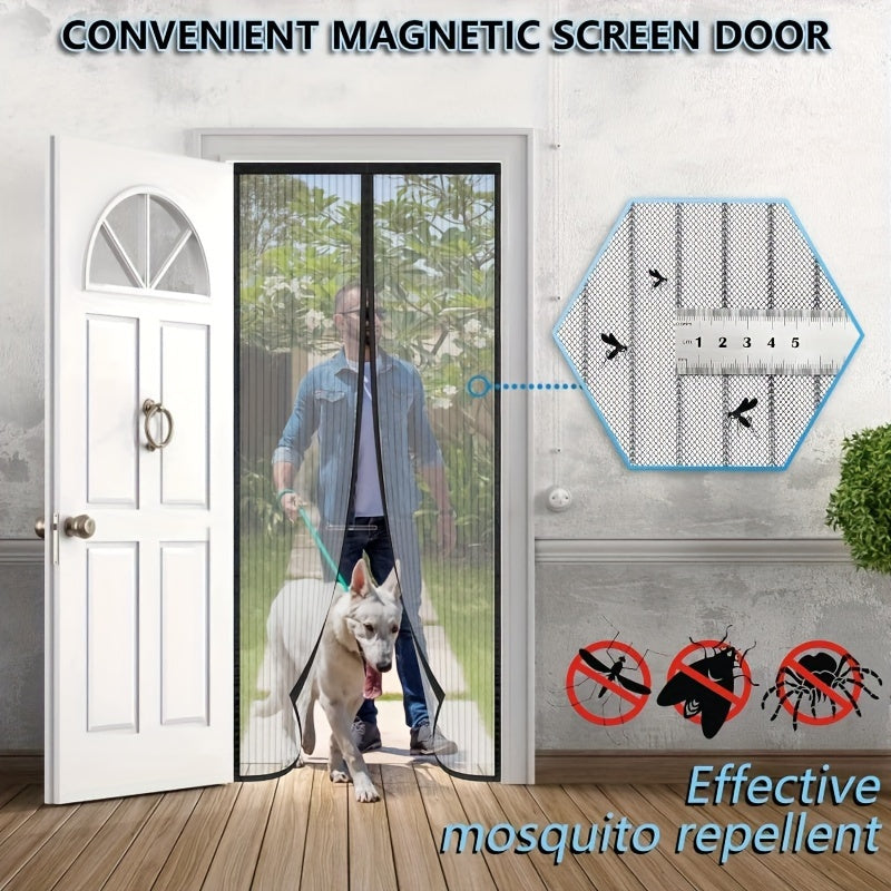 Magnetic Door Curtain for Kitchen and Living Room Insect Screen Mesh