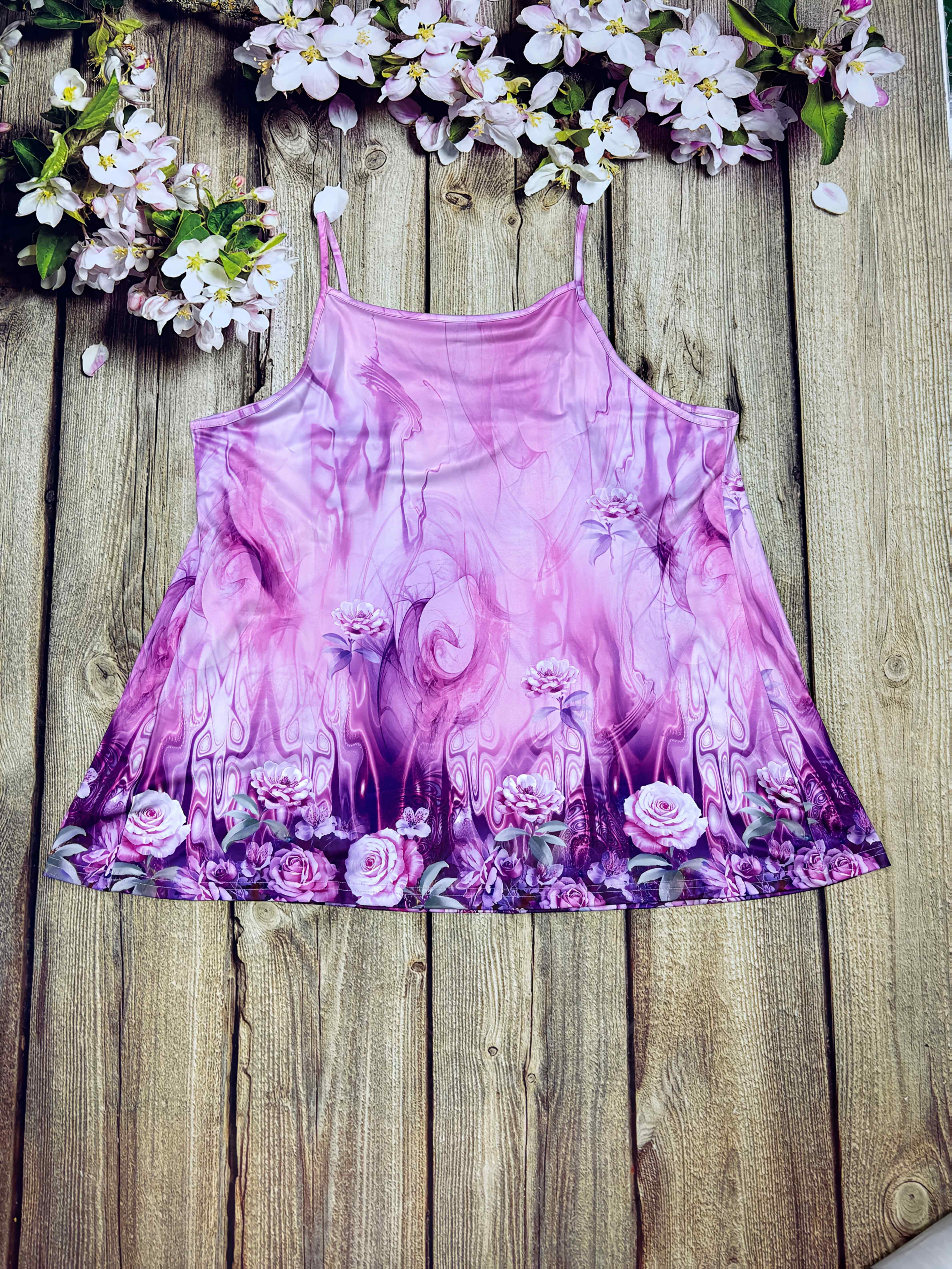 Women Floral Print Sleeveless Tank Tops Pack Lightweight Stretchy Summer Casual