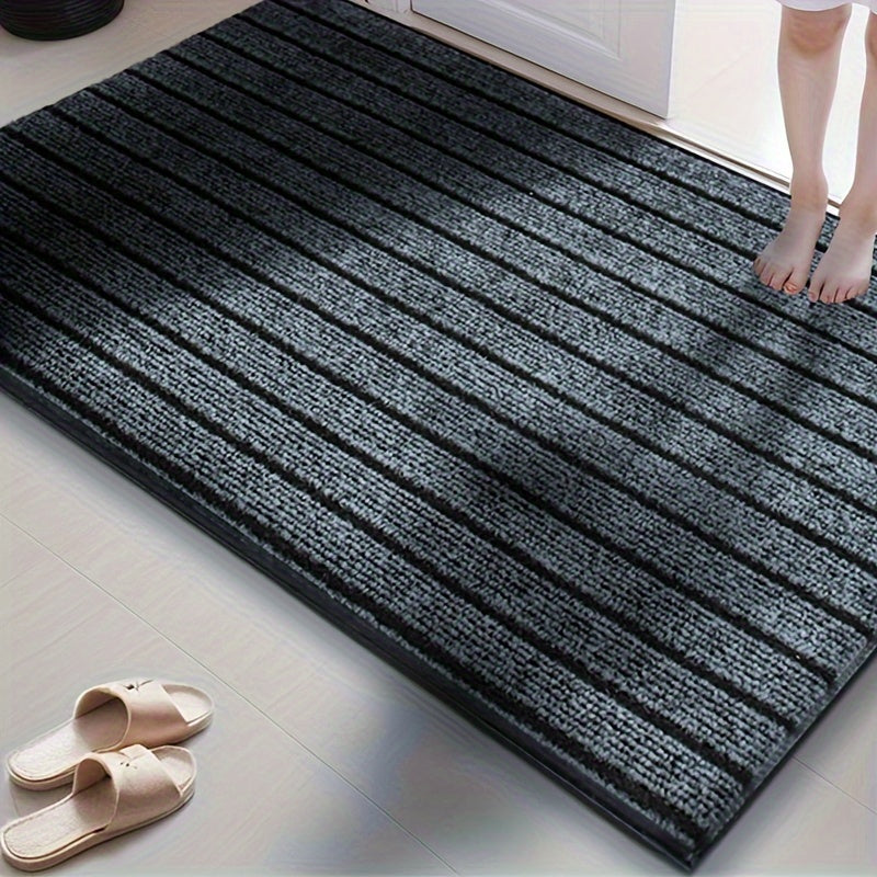 Long Striped Carpet Non-Slip Waterproof Stain-Resistant Entryway Mat