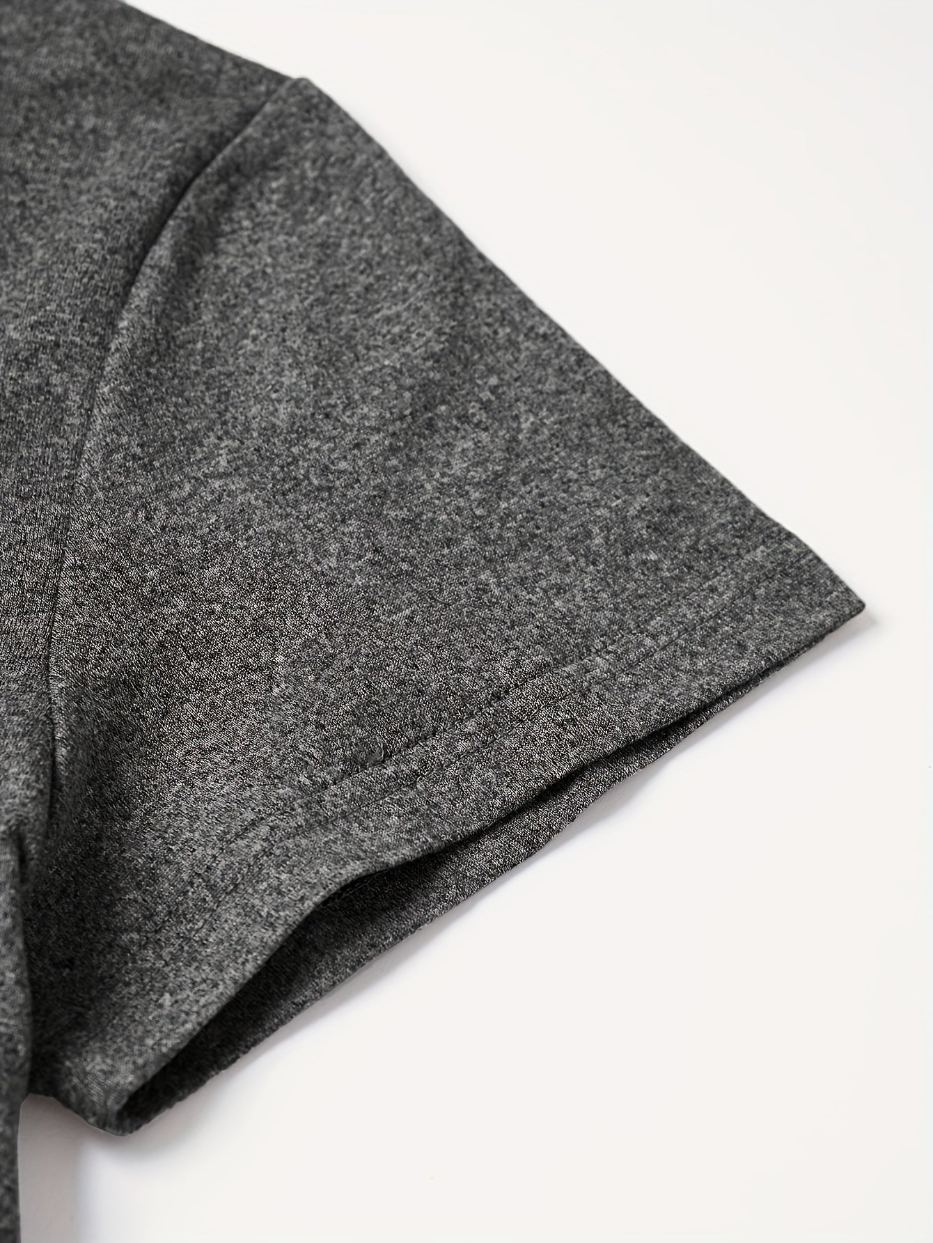 Women's Gray Short Sleeve T-Shirt with Cat Print Casual Spring Summer Autumn