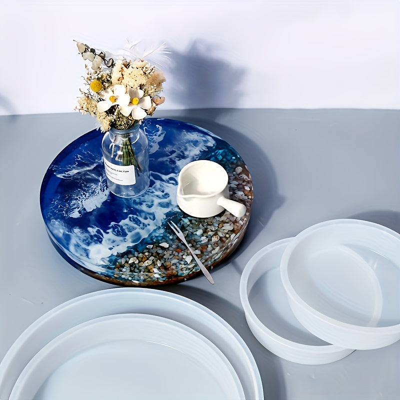 Large Resin Casting Molds 14 Inch Round Silicone for Epoxy Art and Crafts