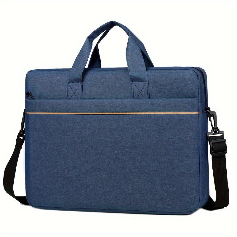 Water-Resistant Laptop Messenger Bag for Men and Women Durable Water-Resistant Polyester Black Grey Blue
