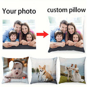 Personalized Photo Pillow Case Soft Polyester Knit Gift for Special Occasions