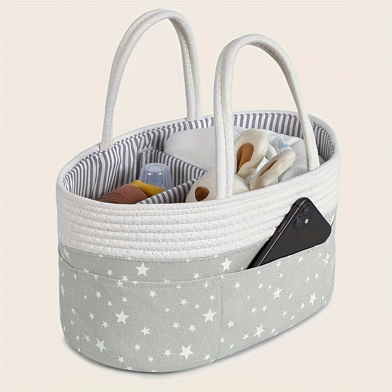 Star Design Storage Basket Diaper Caddy Organizer and Bin