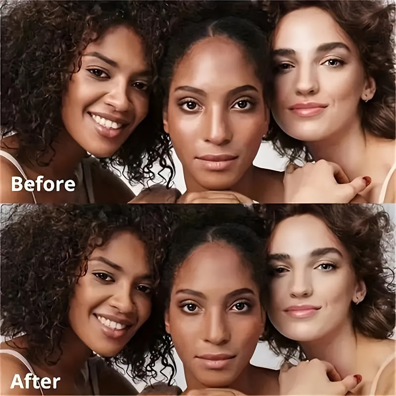 Double-Layer Pressed Powder Compact with Matte Finish and Squalane