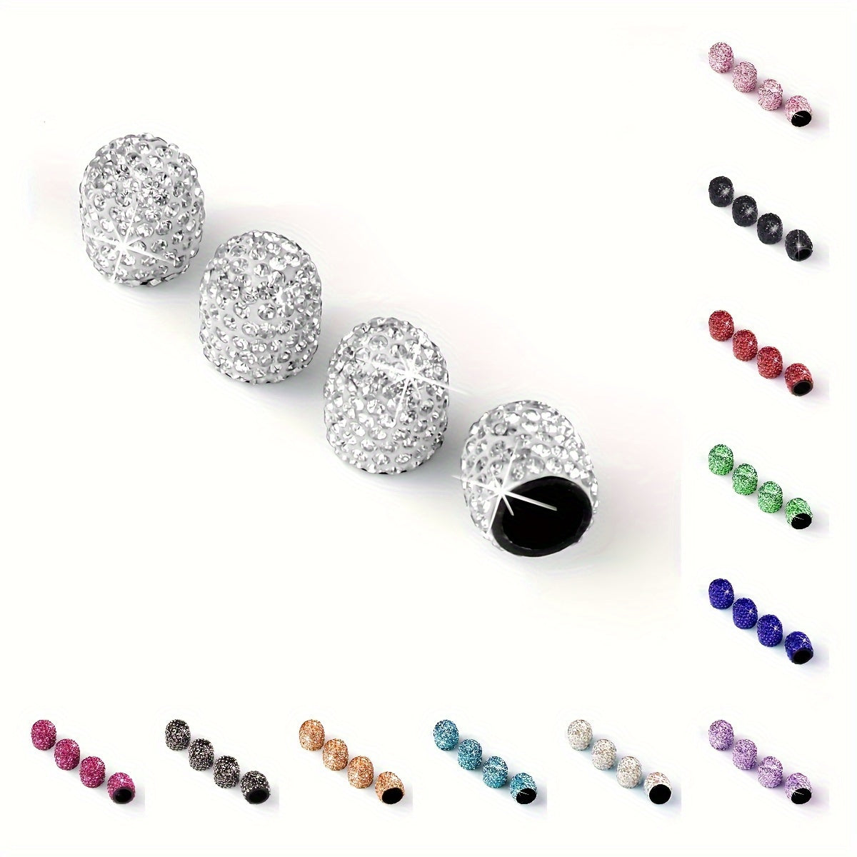 4 шт. алмазных керамических колпачков для автомобильных вентилей, водяных сверл, колпачков для шин