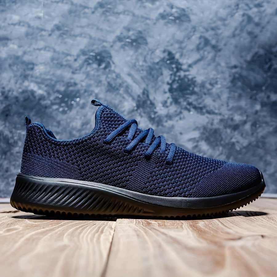 Plus Size Breathable Running Shoes for Men Non-Slip Soft Sole Casual Sneakers