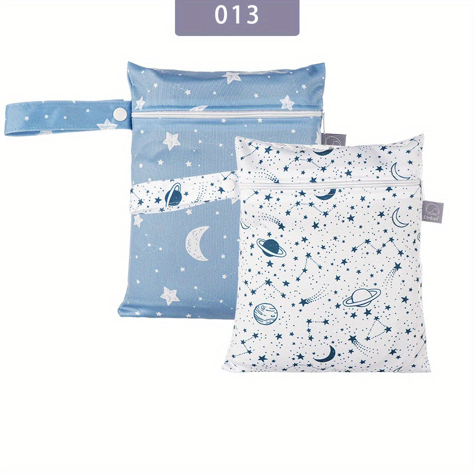 Waterproof Diaper Bag Set for Babies and Toddlers, 2-Piece Gift for Christmas Halloween Thanksgiving