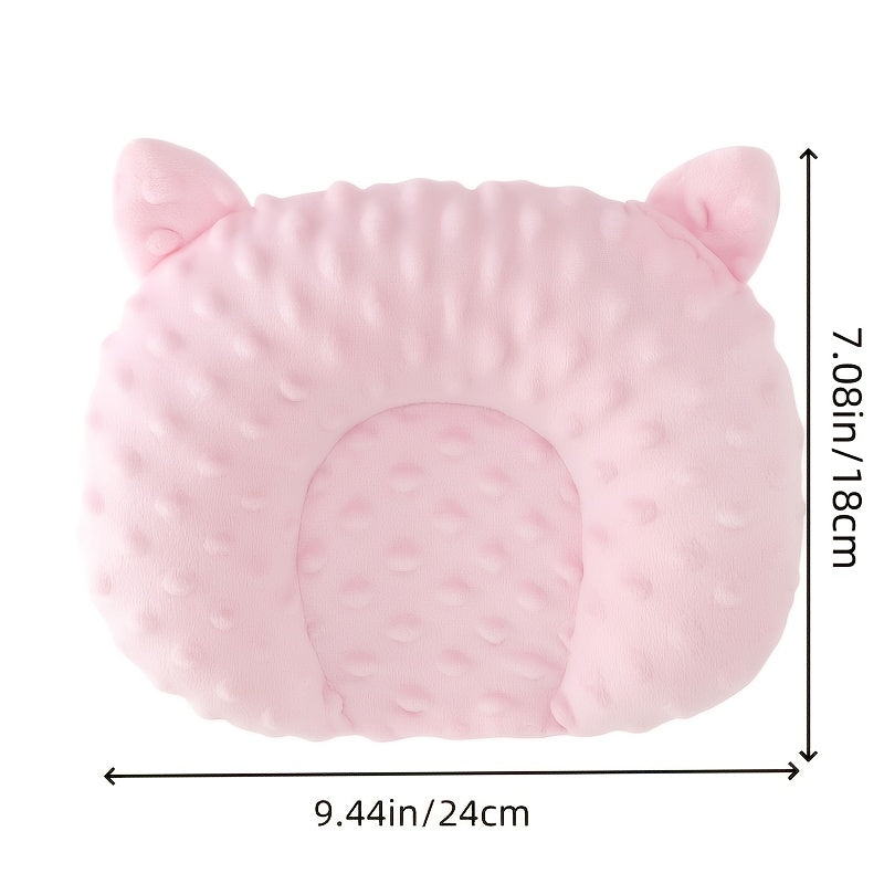 Small Dog Sleep Pad U-Shaped Cartoon Design Polyester Fleece Toy Breed Bed