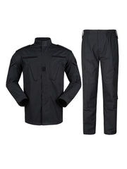 Conjunto de traje de entrenamiento con camuflaje de segunda generación, poliéster, chaqueta resistente con cremallera y pantalones cargo para actividades al aire libre