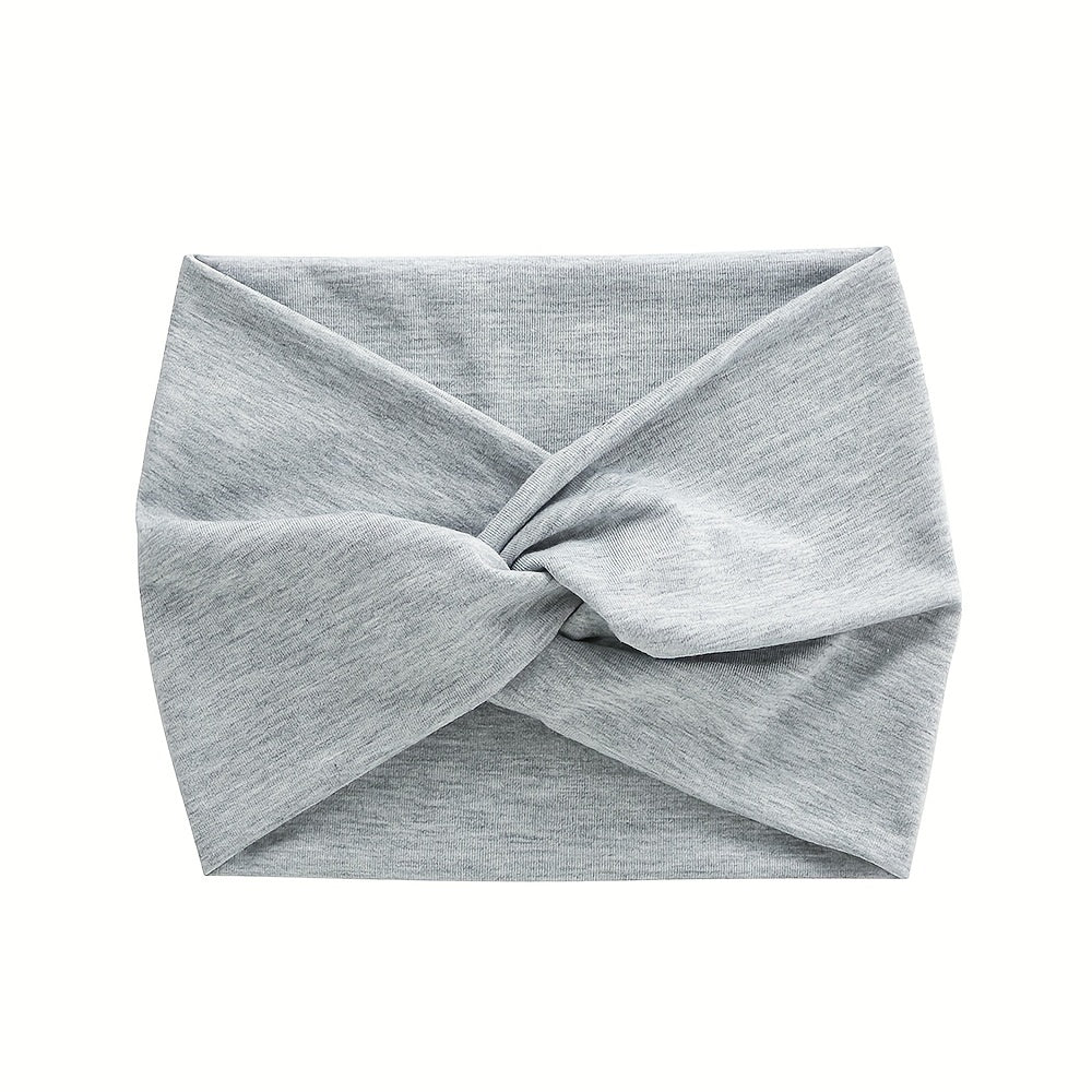 Women's Leopard Print Polyester Sports Headband Sweat Absorbing Breathable