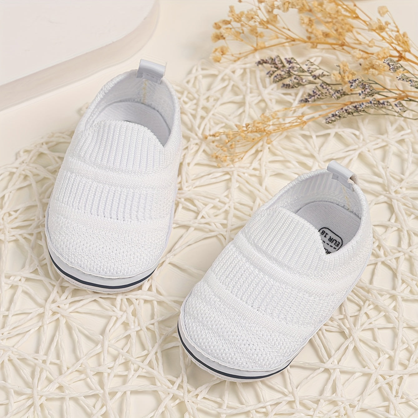 Baby Toddler Girl Boy Knitted Casual Shoes Non-Slip Soft Sole Fabric Spring Fall
