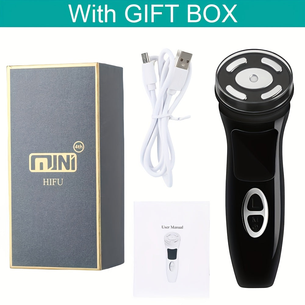 Mini HIFU Facial and Eye Massager for At-Home Skincare and Spa Treatments
