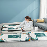 PVC materialidan tayyorlangan to'rtburchak shaklidagi uch dona Space Saver vakuum saqlash sumkasi kiyim, yotoq, yostiq, ko'rpa va ko'rpachalarni siqish va muhrlash uchun. Elektr energiyasi talab qilinmaydi. Yostiq va kiyim saqlash uchun mos.