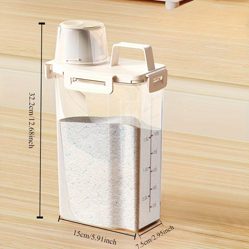 Airtight Plastic Food Storage Containers Set 1.75L 2.5L 3L Leakproof Moistureproof