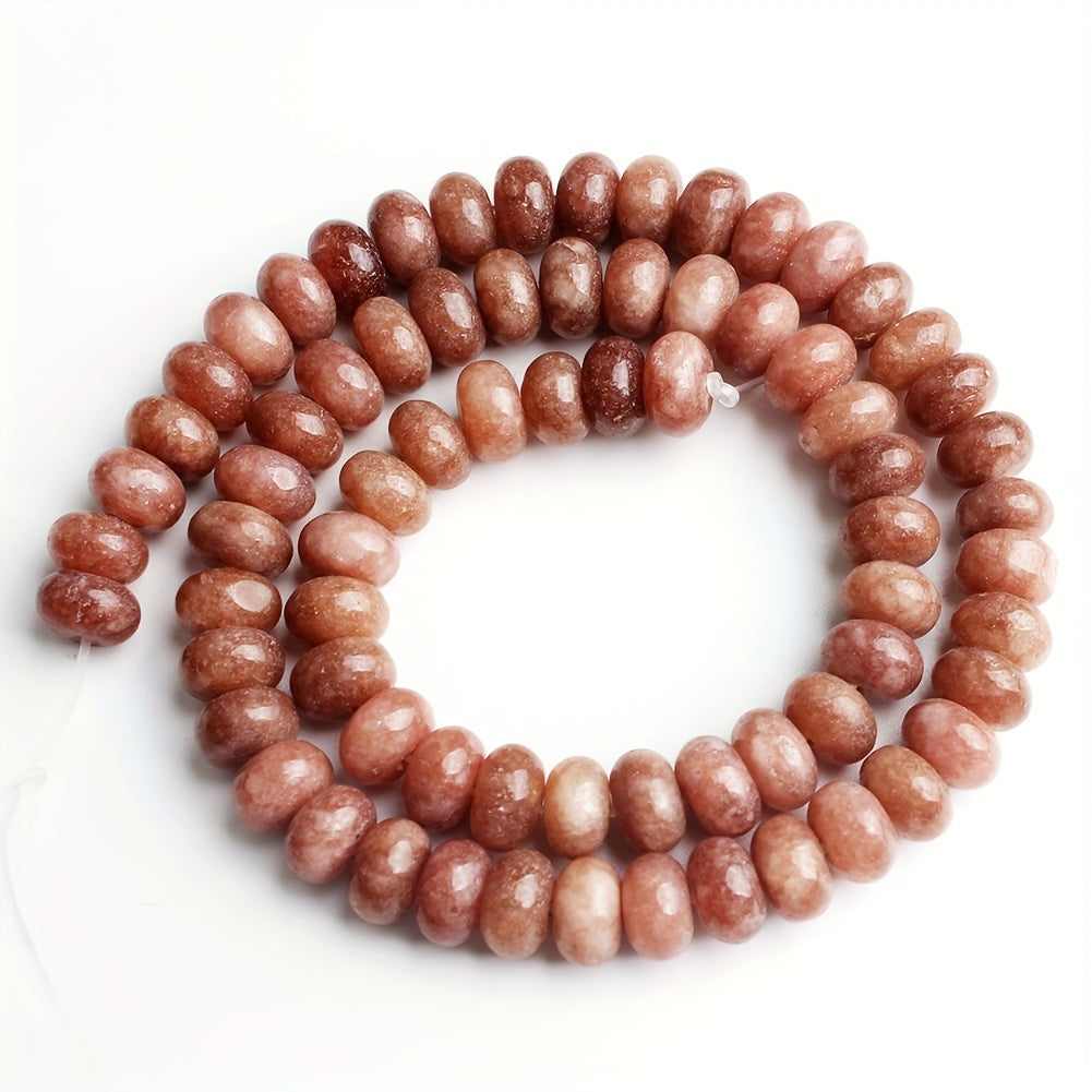 Natural Stone Beads 5x8mm Oval Aquamarine and Angelite Spacer Beads for Jewelry Making 70 Pieces