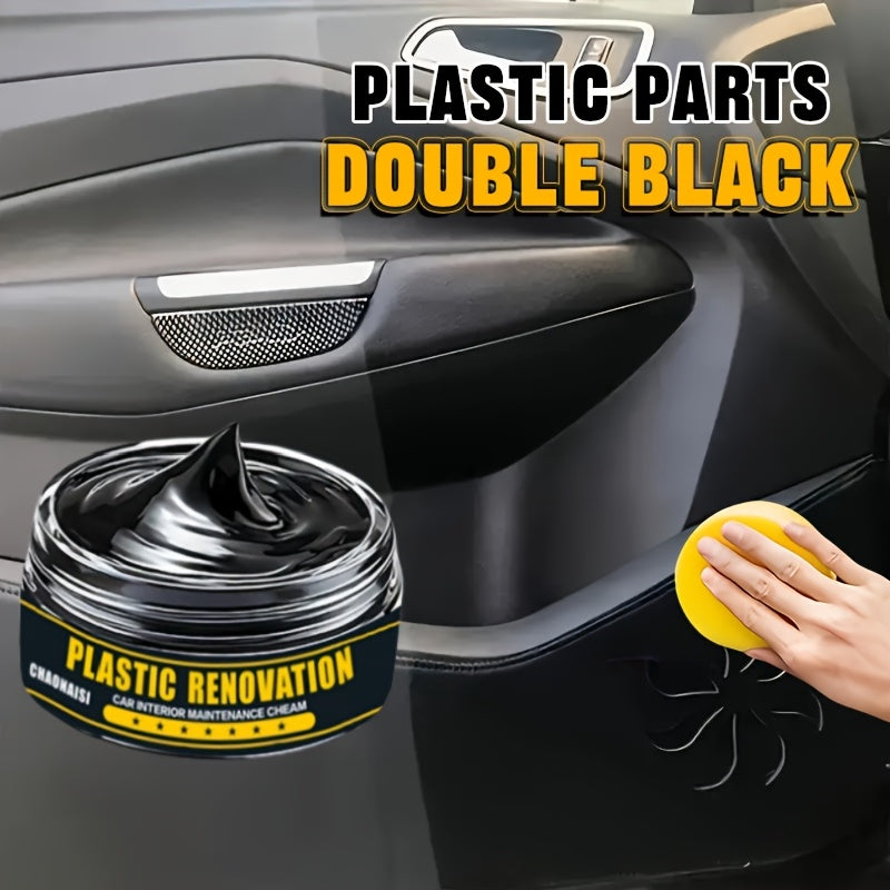 Набор для ремонта салона автомобиля, черный воск, освежитель шин, уход за кожаными сиденьями